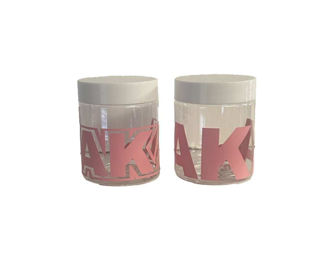 Alpha Kappa Alpha sorority drinkware, pink, white, aka logo, black greek lettered organization, sorority paraphernalia, women's accessories