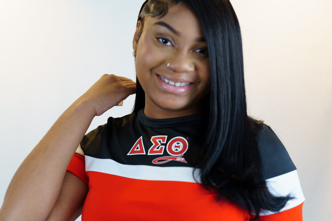 Delta Sigma Theta Color Block Short Set – Stylish Sorority Apparel