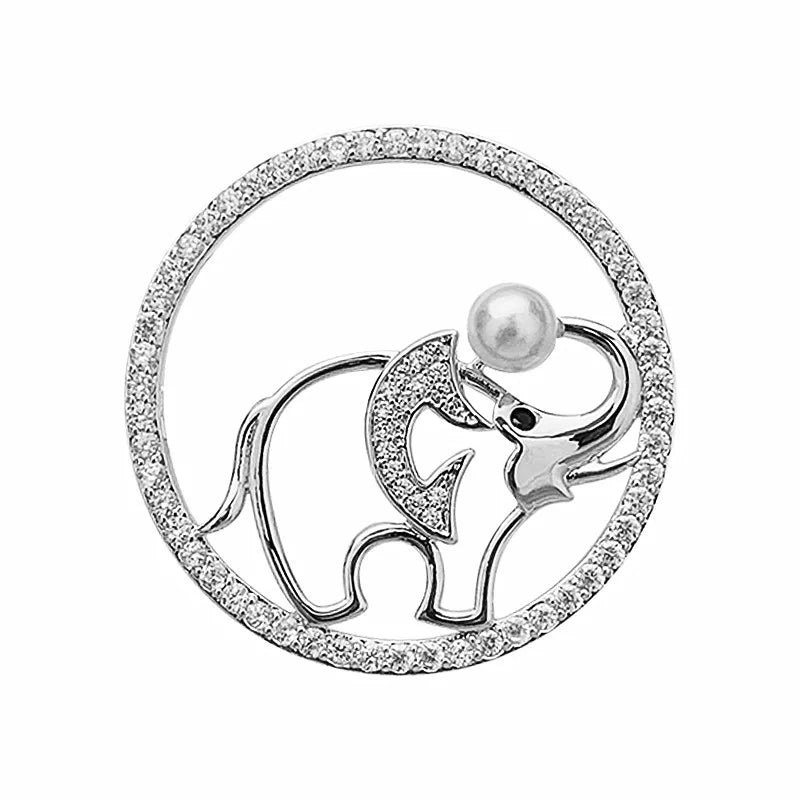 Elephant Pearl Pin