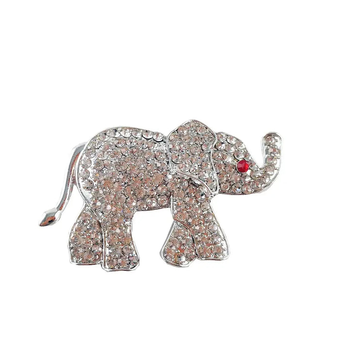 Elephant brooch representing elegance, ideal for sorority apparel, black sorority accessories, BGLO souvenirs, and Divine Nine fashion enthusiasts.