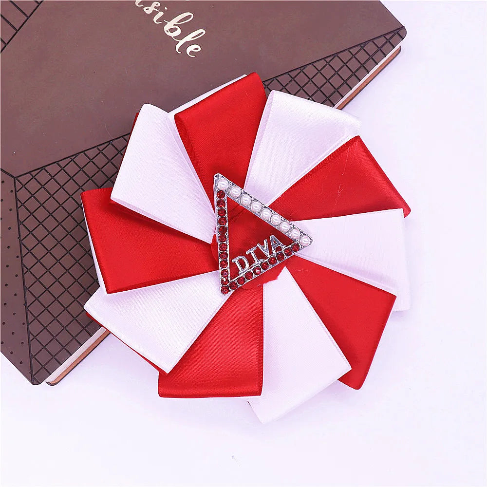 Delta Diva Ribbon Brooch