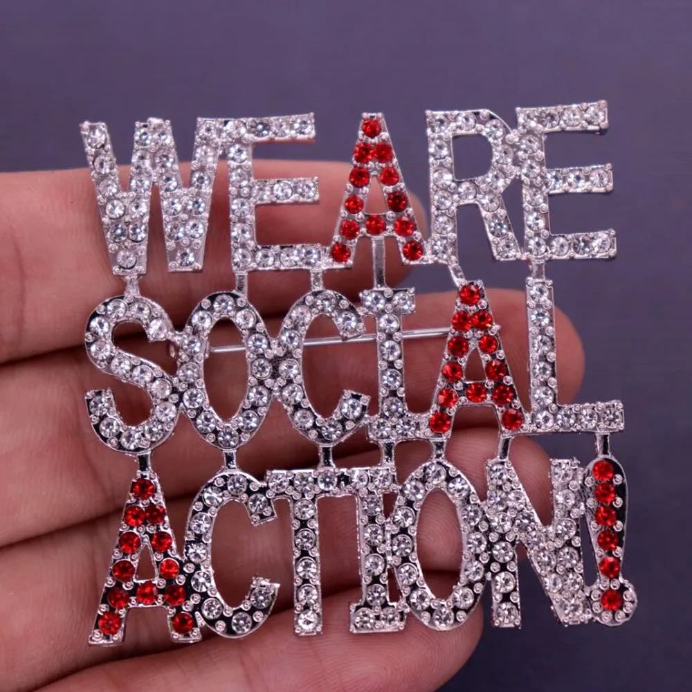 Delta Sigma Theta We Are Social Action Brooch