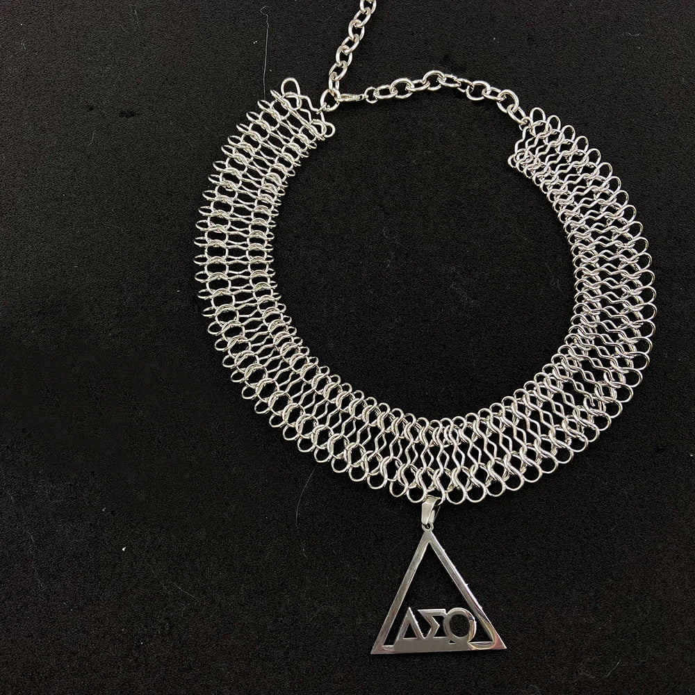 Delta Triangle Stainless Steel Jewelry Set