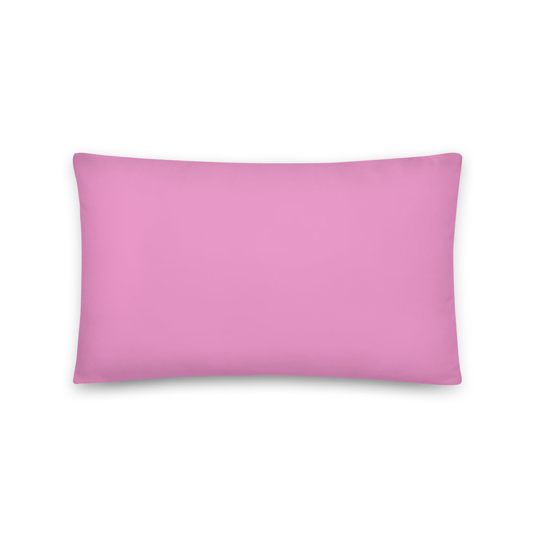 AKA Pretty Flashback Retro 90s Bright Pink Pillow