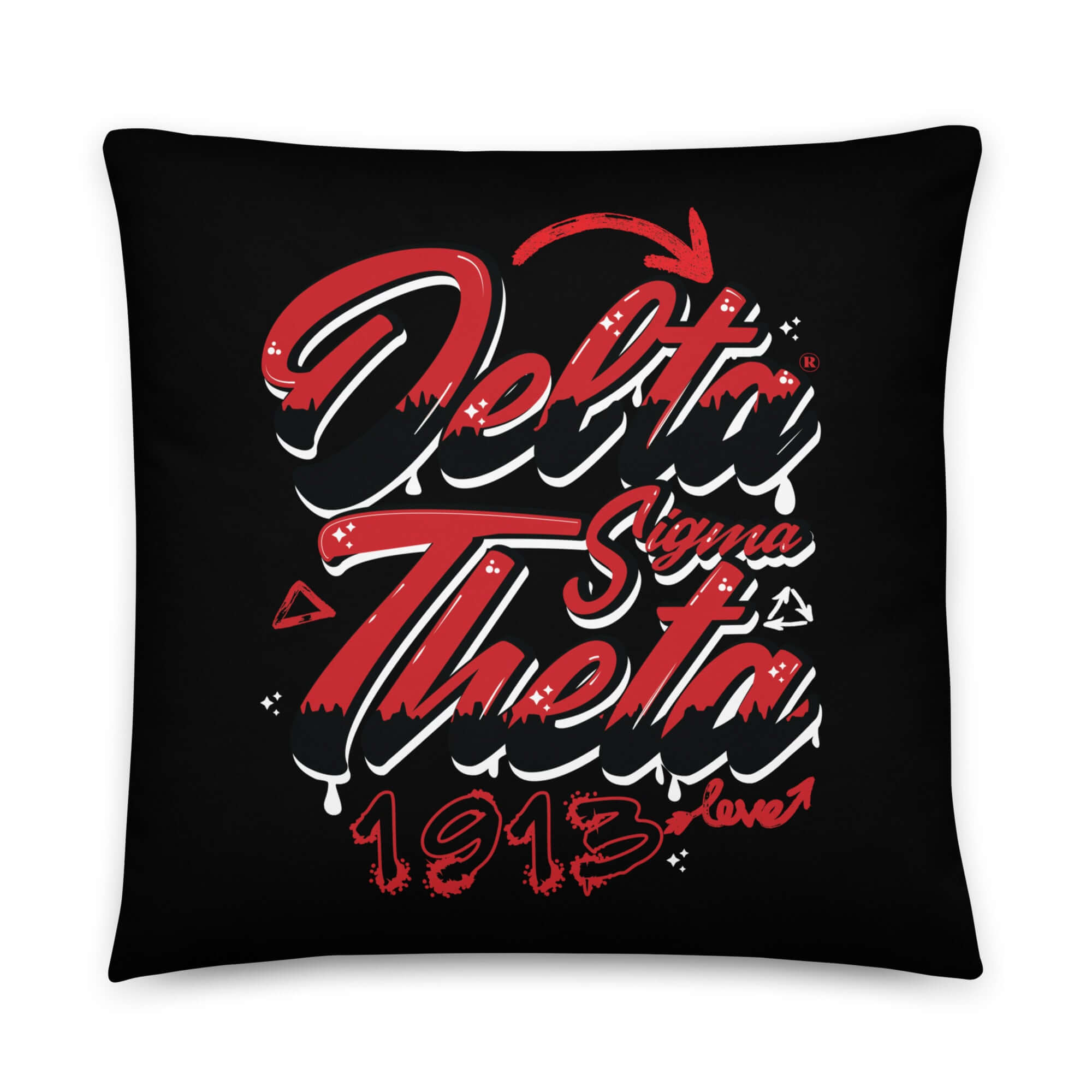 Delta Sigma Theta Graffiti Level Up Pillow