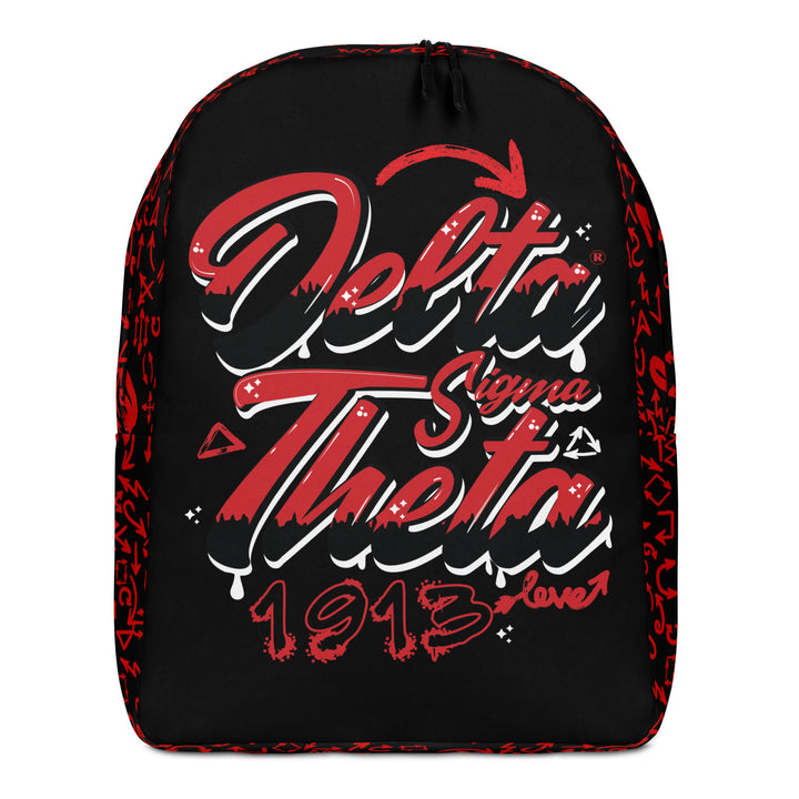 Delta Sigma Theta Graffiti Level Up Minimalist Backpack