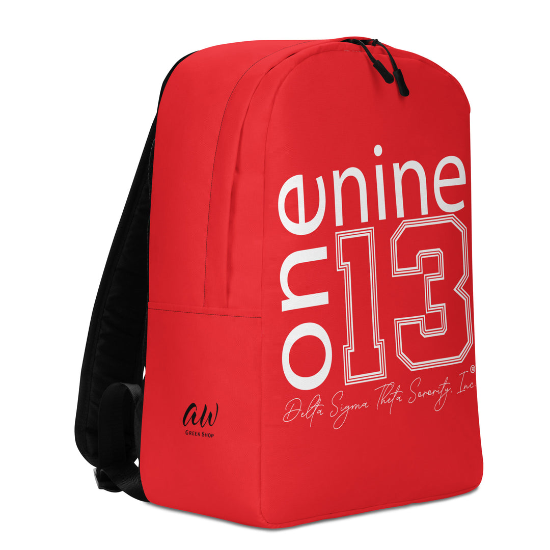 DST "One Nine One Three" Red Minimalist Backpack