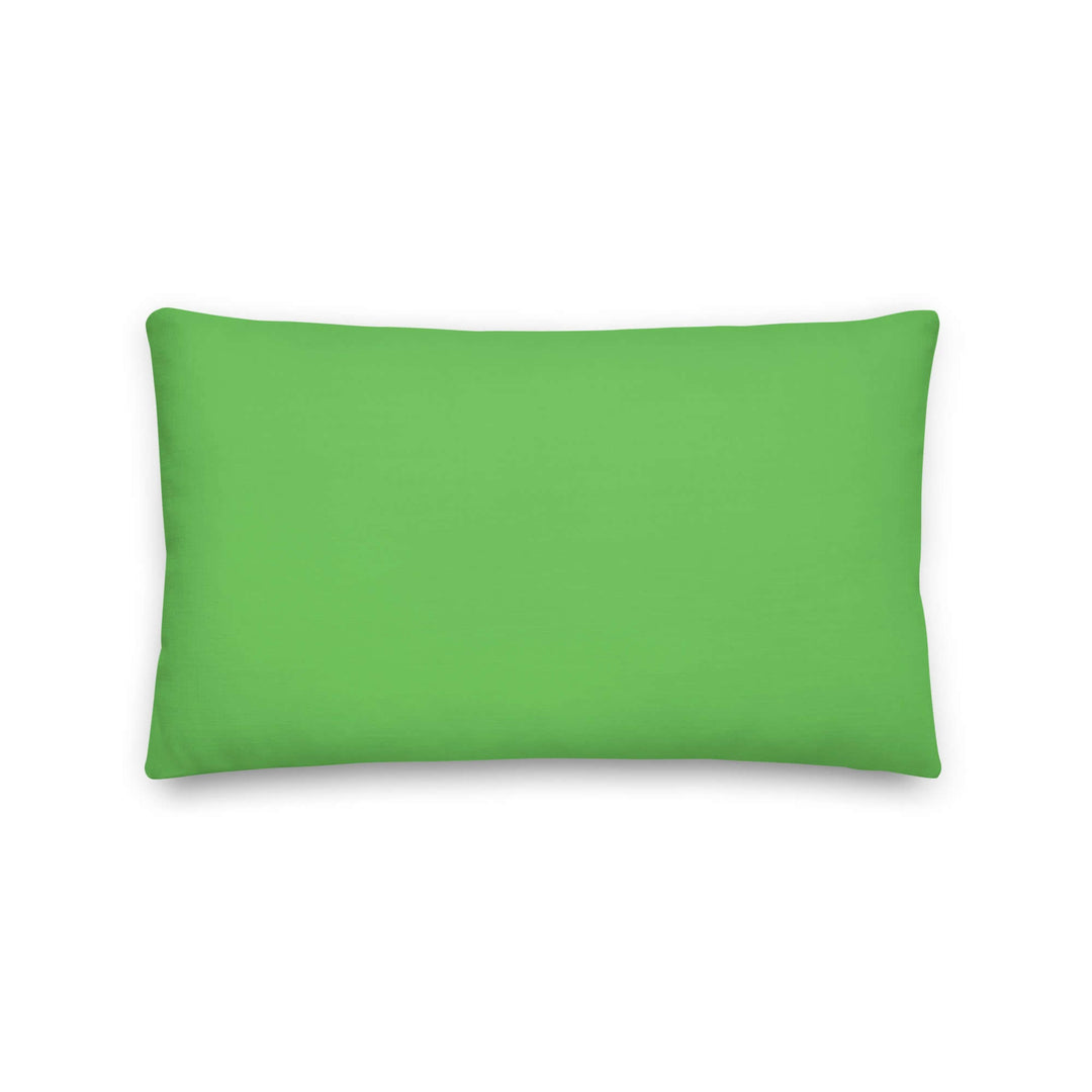 Vibrant green pillow, perfect for Greek gear or sorority decor, showcasing pride and style for millennial sisters.