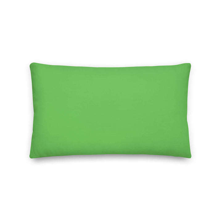 Vibrant green pillow, perfect for Greek gear or sorority decor, showcasing pride and style for millennial sisters.