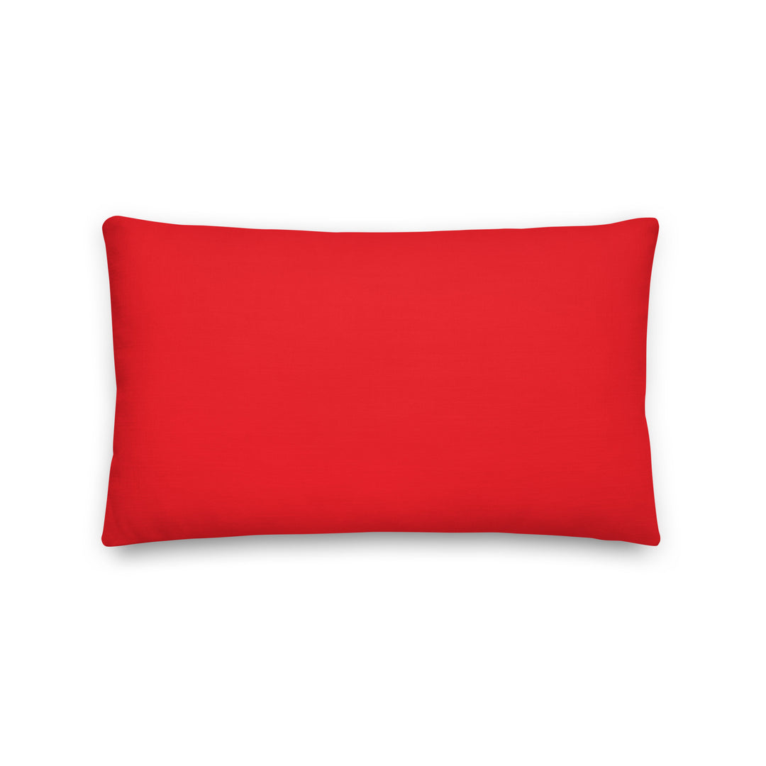 Delta Sigma Theta red pillow, sorority paraphernalia, black sorority gift, crimson and cream decor, 100% polyester, hidden zipper, machine-washable case