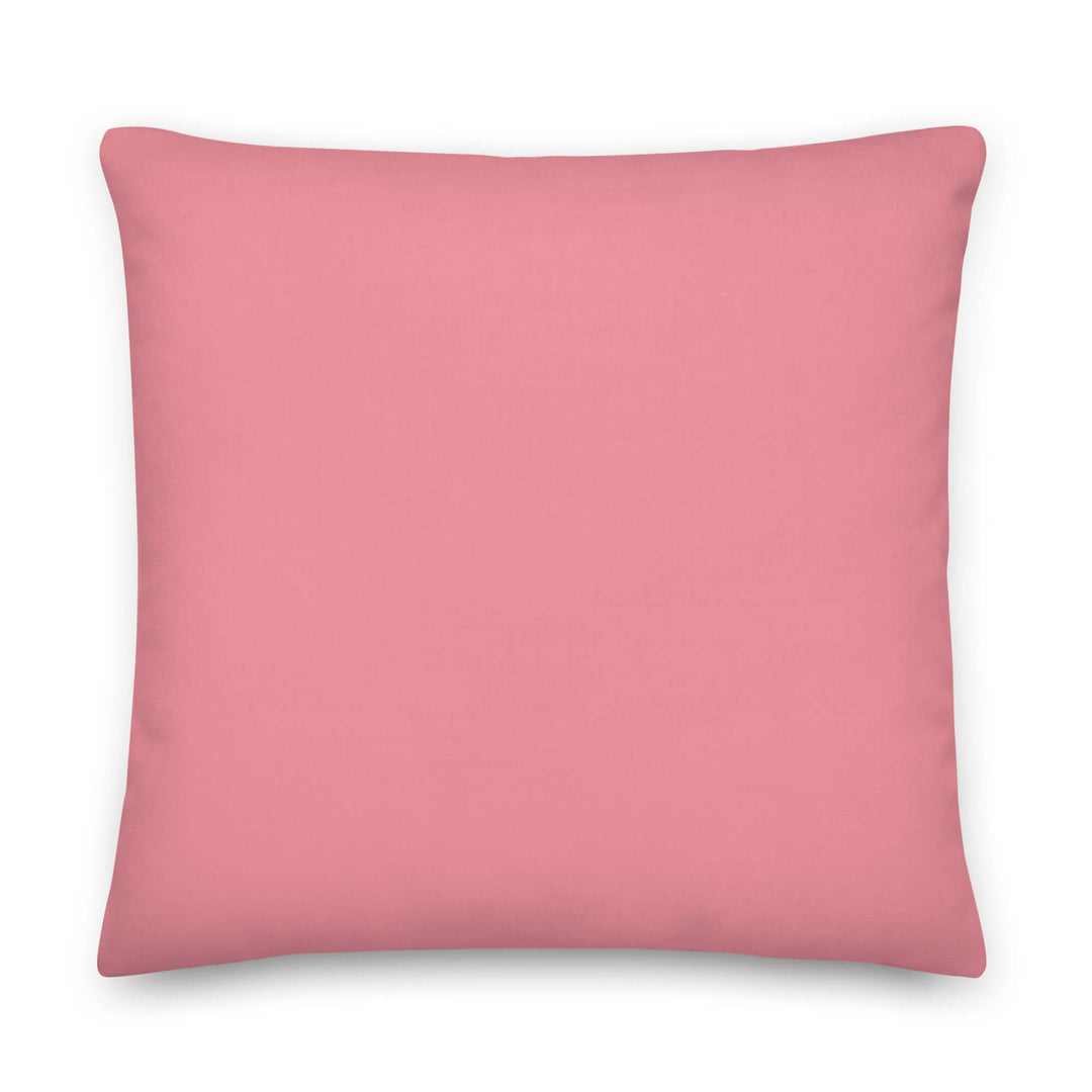 AKA Salmon Pink Accent Pillow for sorority decor and Greek gear, perfect for a luxurious touch in any home.