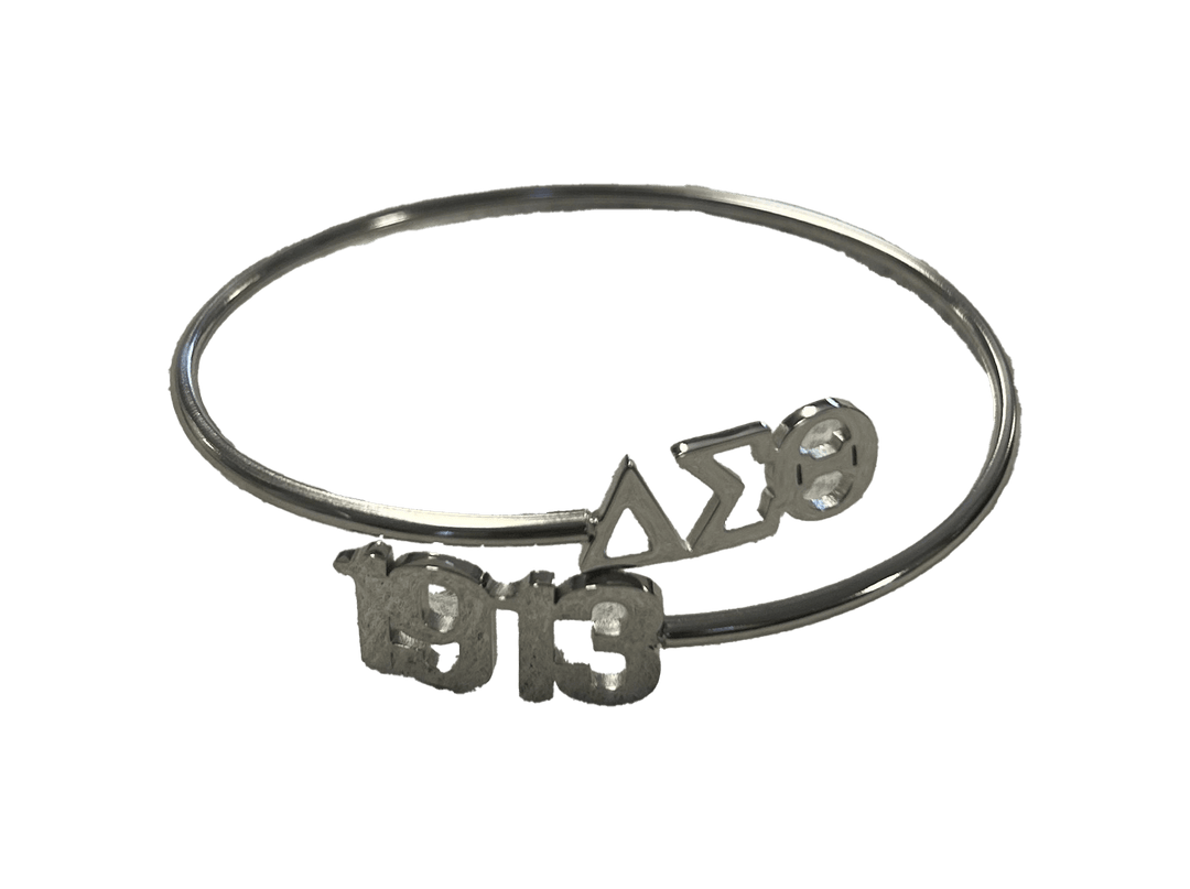 Delta Wrap Bracelet featuring Greek letters and 1913, perfect for sorority and fraternity paraphernalia and Greek gear.