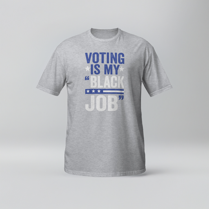 Royal Blue & White Voting is My Black Job Tee