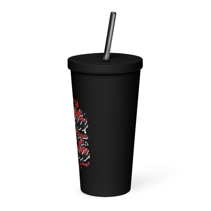 Delta Sigma Theta Graffiti Level Up Insulated tumbler with a straw