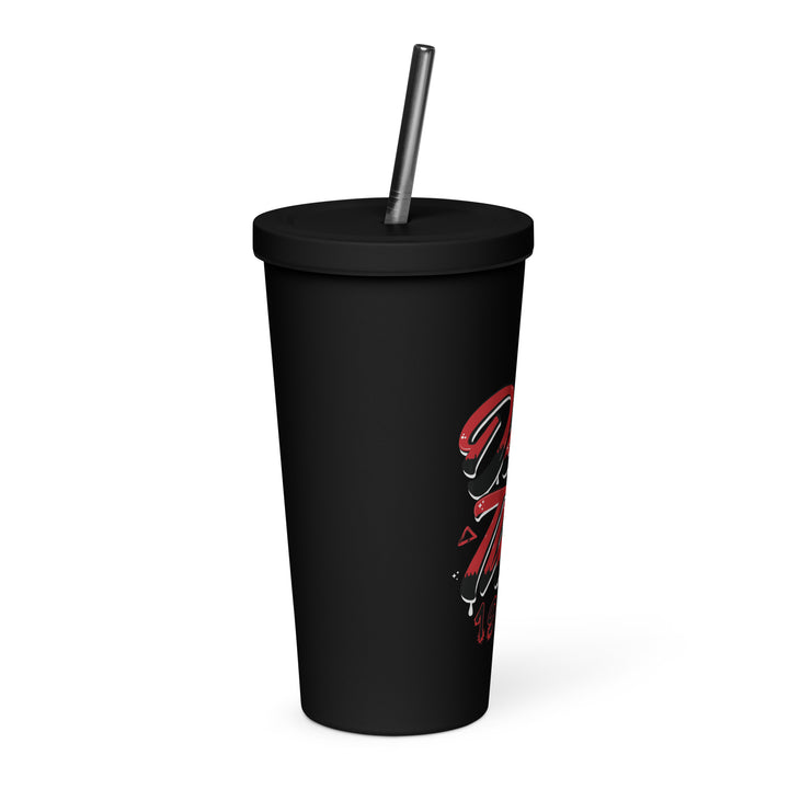 Delta Sigma Theta Graffiti Level Up Insulated tumbler with a straw