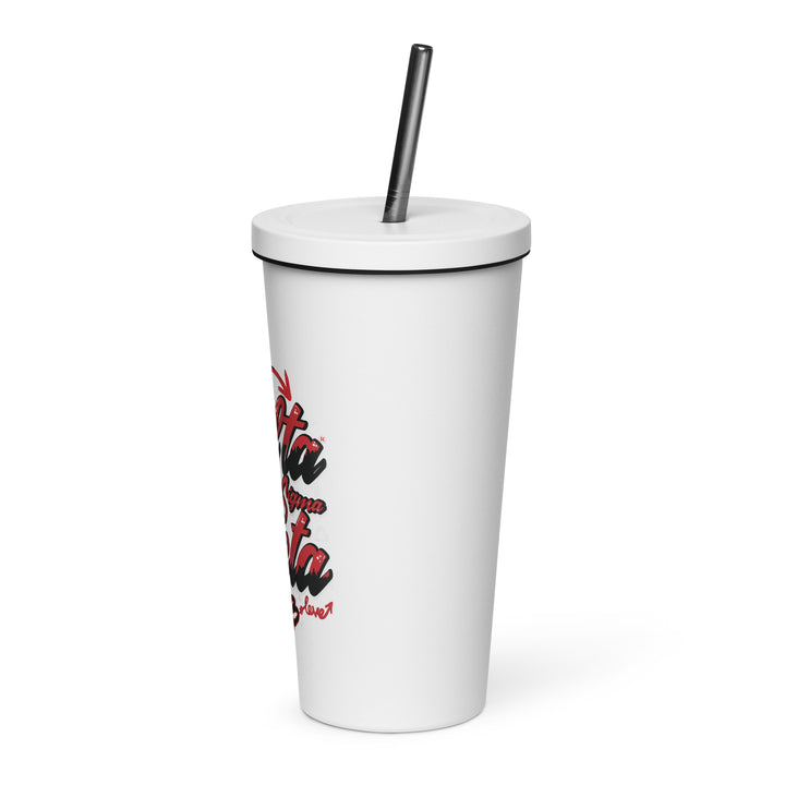 Delta Sigma Theta Graffiti Level Up Insulated tumbler with a straw