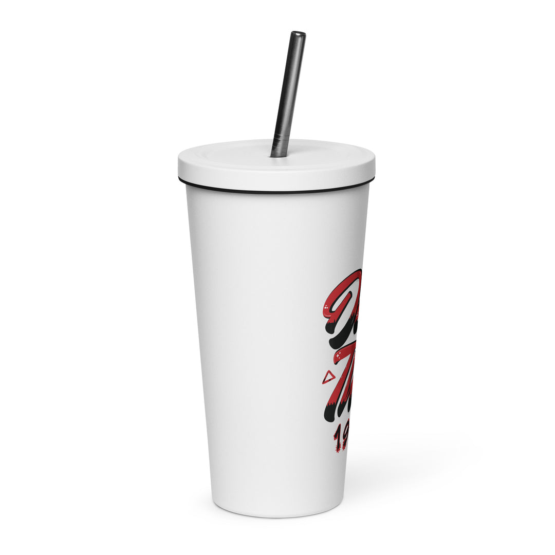 Delta Sigma Theta Graffiti Level Up Insulated tumbler with a straw