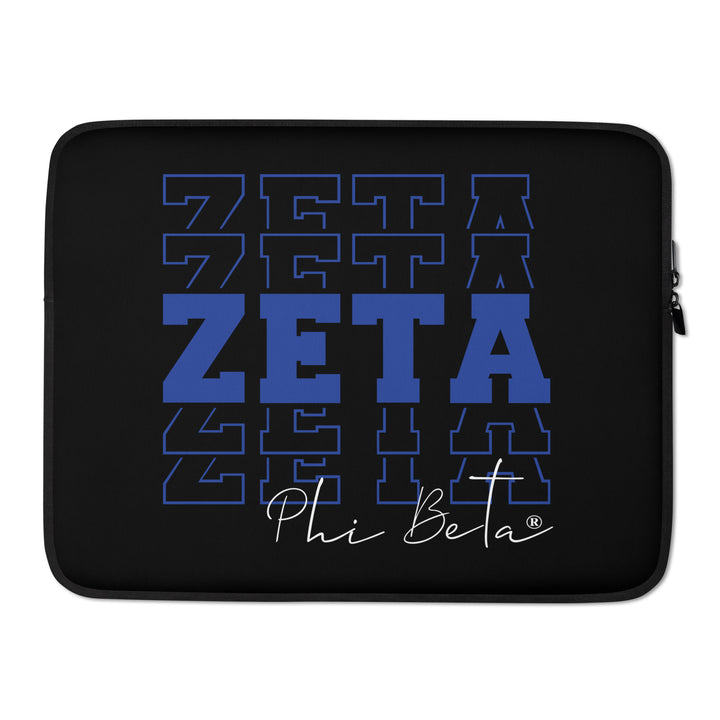 Zeta Phi Beta Echo Series Sorority Laptop Sleeve