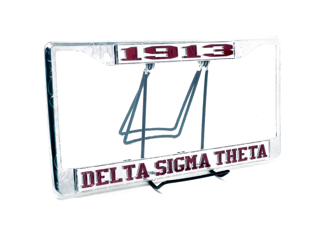 Delta Car Tag Frame - Silver