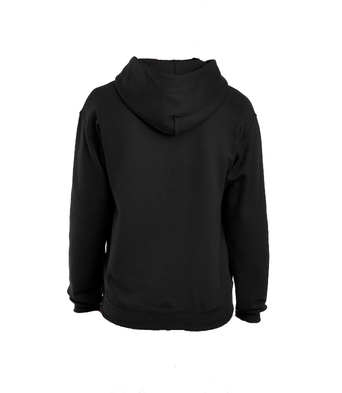 AKA Embroidered Satin 1908 Black Hooded Sweatshirt