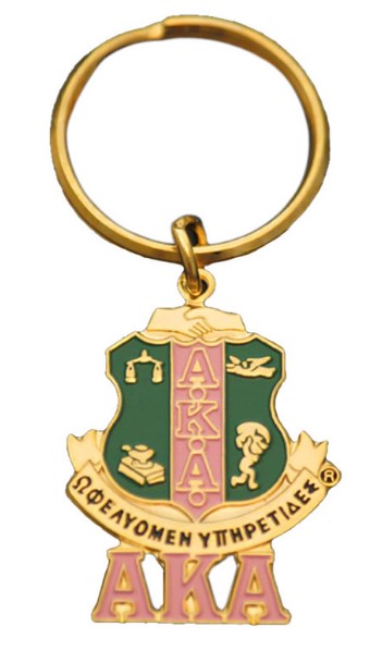 AKA Keychain - Crest and Letters