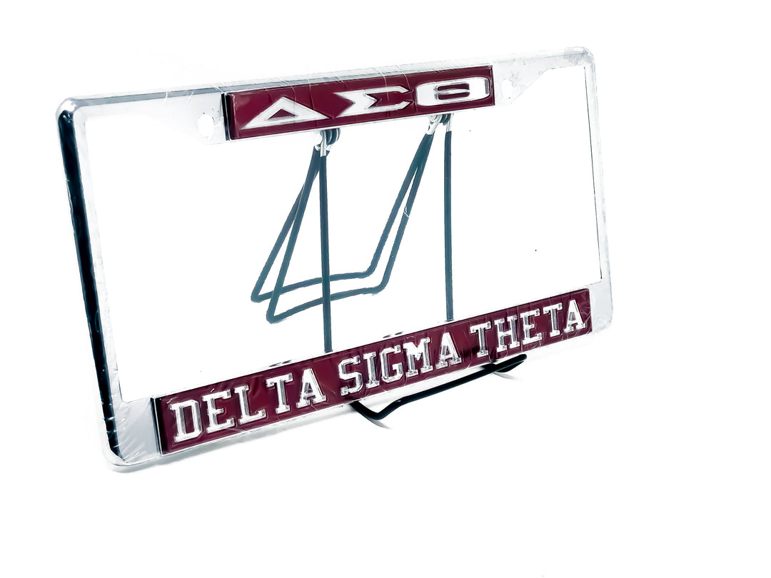 Delta Car Tag Frame - Red