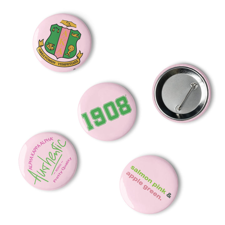 AKA Pink Pin Button Set