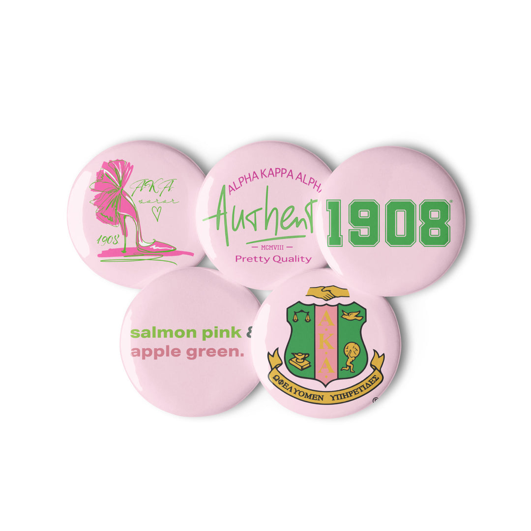 AKA Pink Pin Button Set