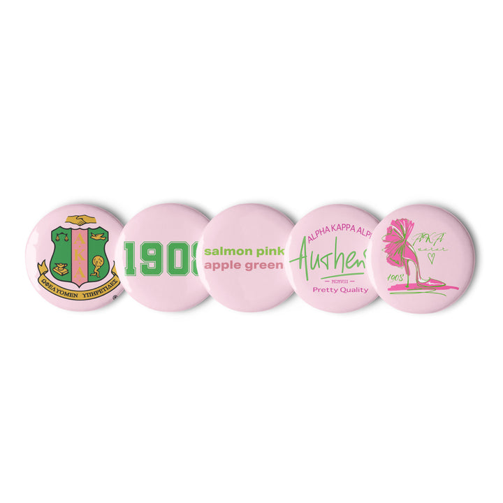 AKA Pink Pin Button Set