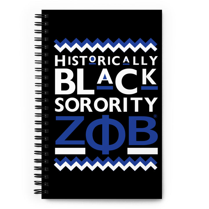 Zeta Phi Beta Historically Black Spiral notebook