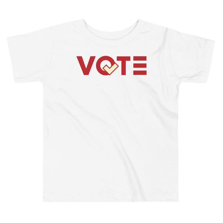 Red Toddler Vote Tee