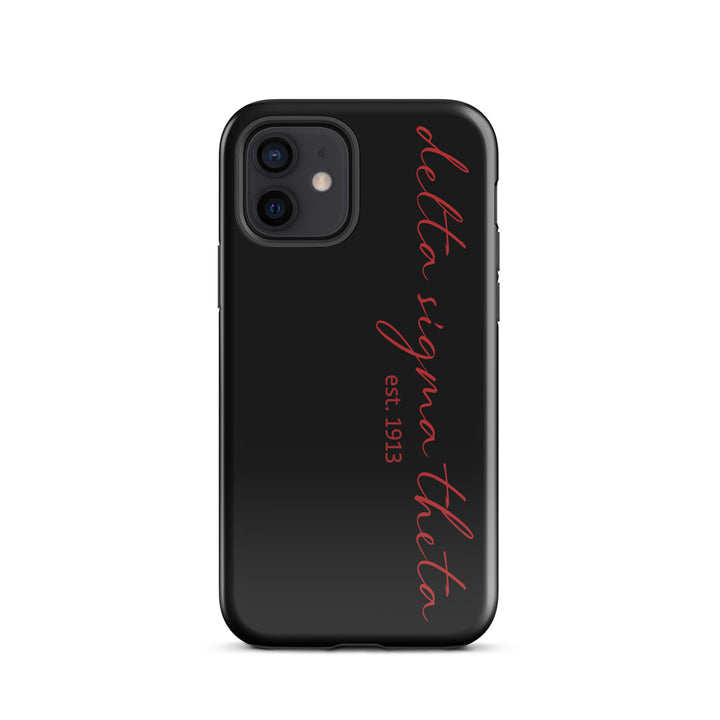 Delta Sigma Theta Black Script Tough Case for iPhone®