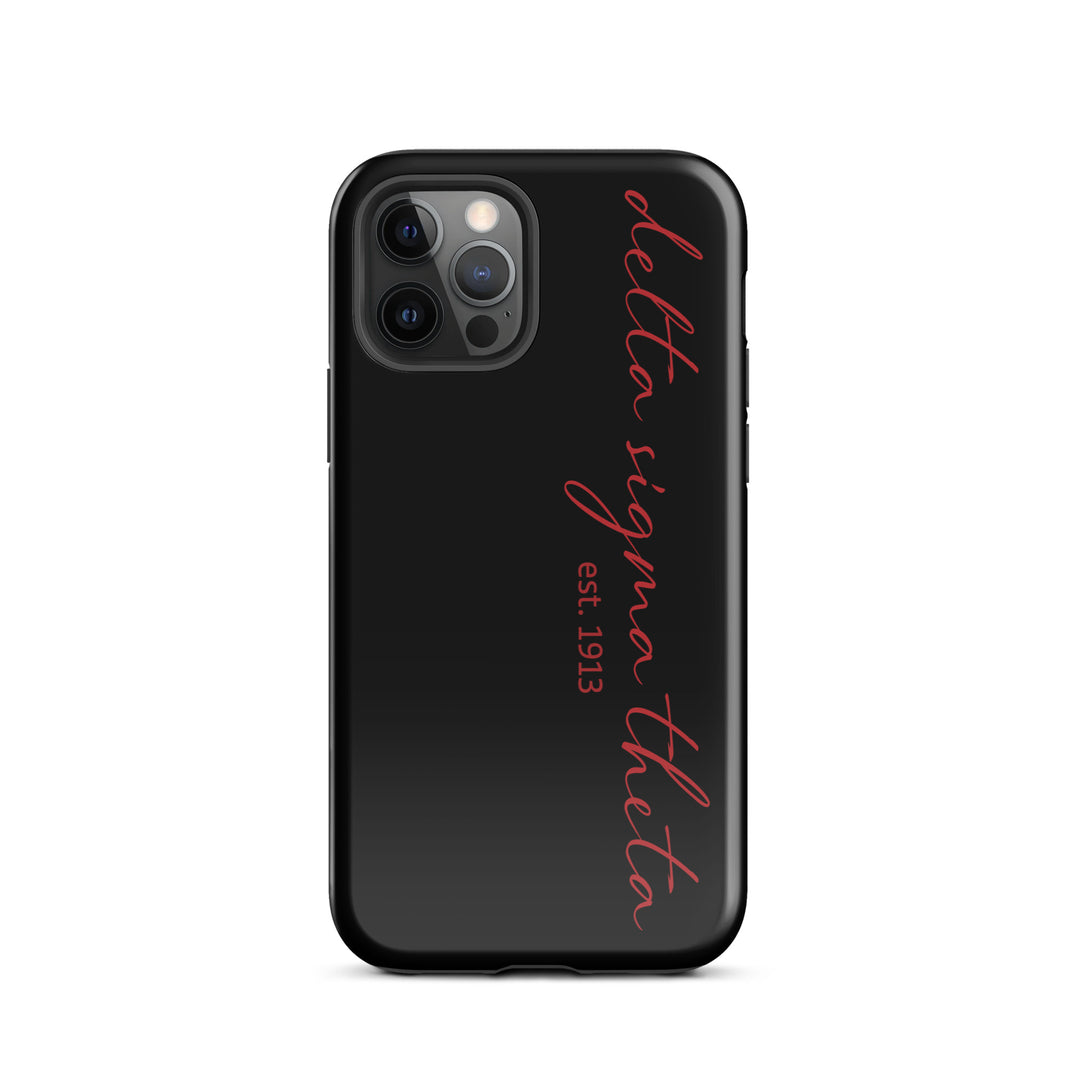 Delta Sigma Theta Black Script Tough Case for iPhone®