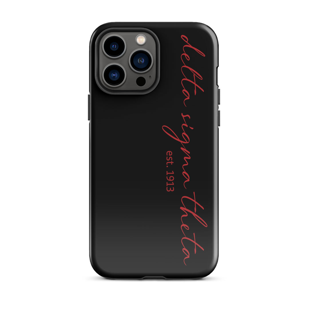 Delta Sigma Theta Black Script Tough Case for iPhone®