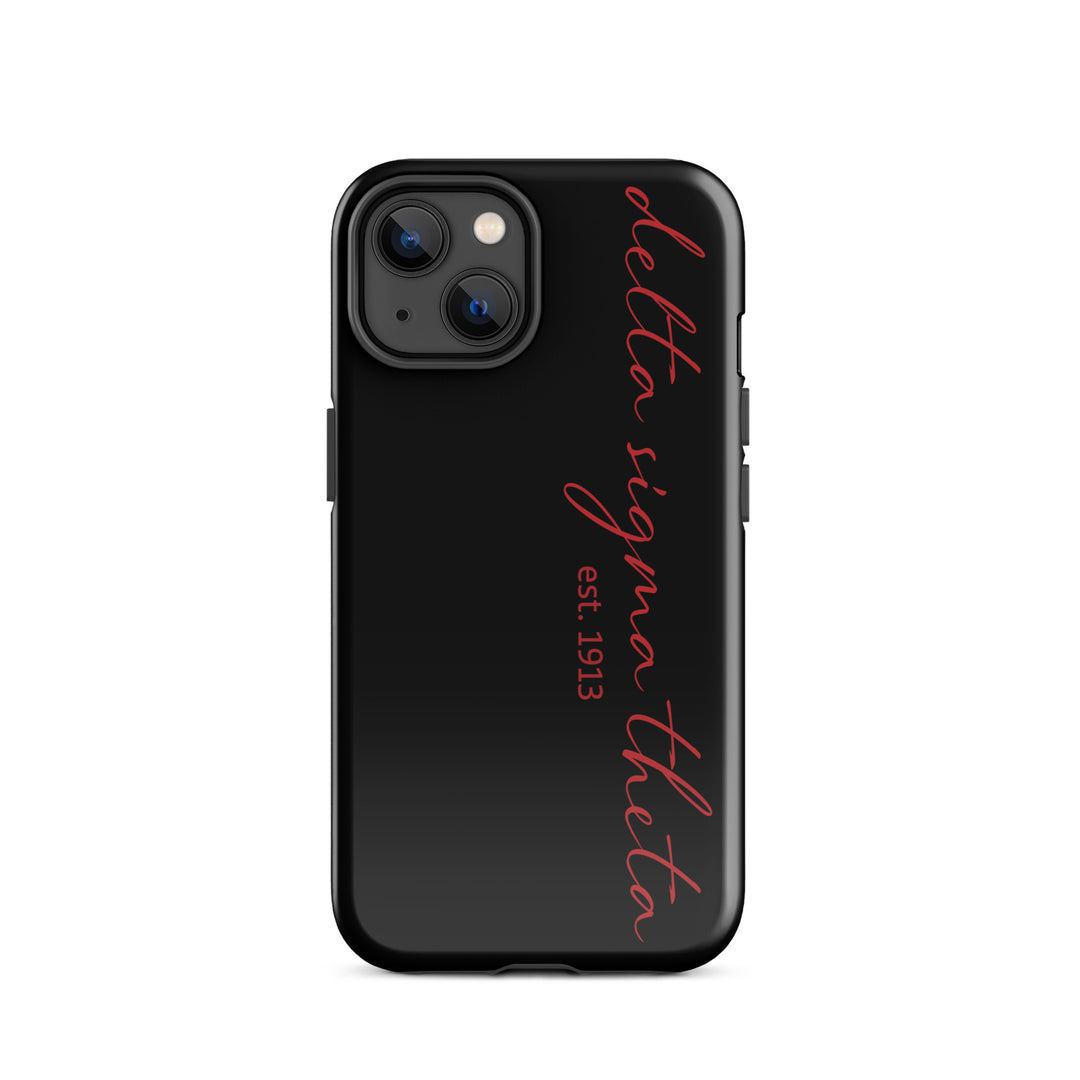 Delta Sigma Theta Black Script Tough Case for iPhone®