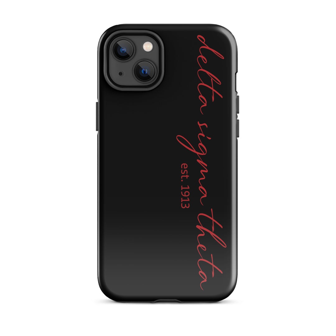 Delta Sigma Theta Black Script Tough Case for iPhone®