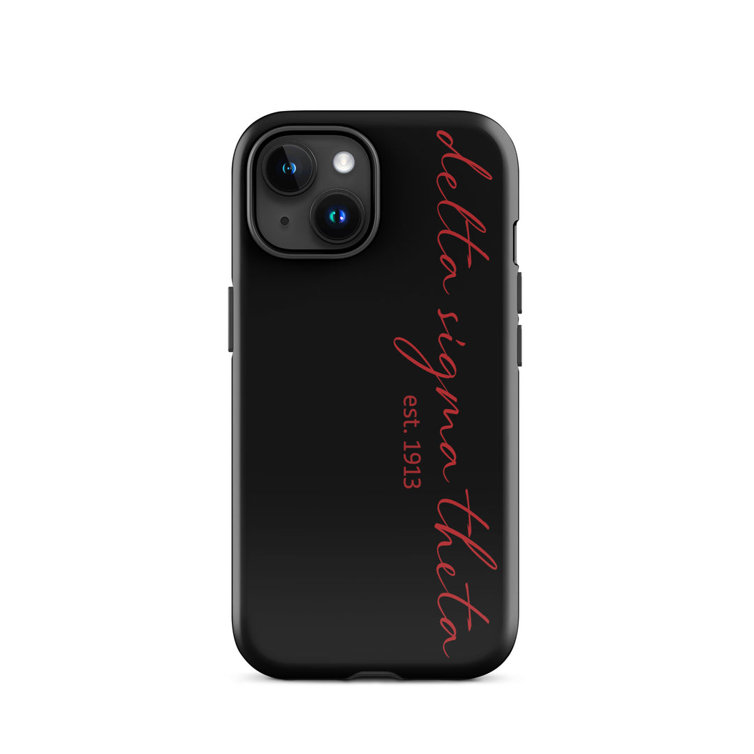 Delta Sigma Theta Black Script Tough Case for iPhone®