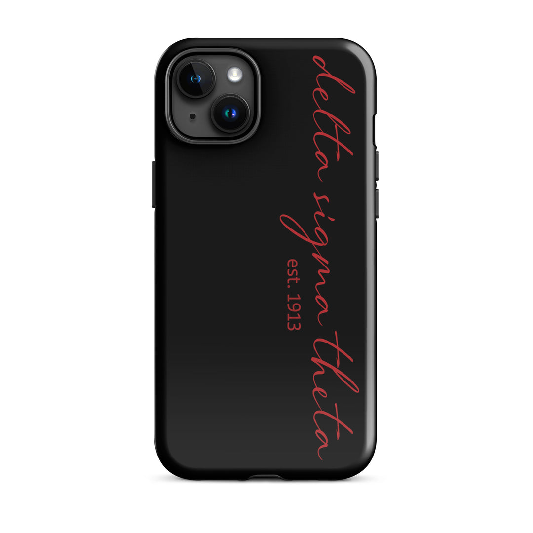 Delta Sigma Theta Black Script Tough Case for iPhone®