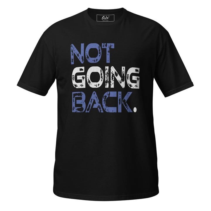 Royal Blue and White "Not Going Back" T-Shirt for Sorority Members and Voters 2024