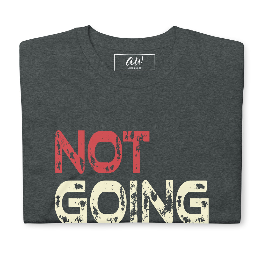 Crimson and Cream "Not Going Back" T-shirt for Vote 2024, sorority paraphernalia, 100% ring-spun cotton, women's apparel.