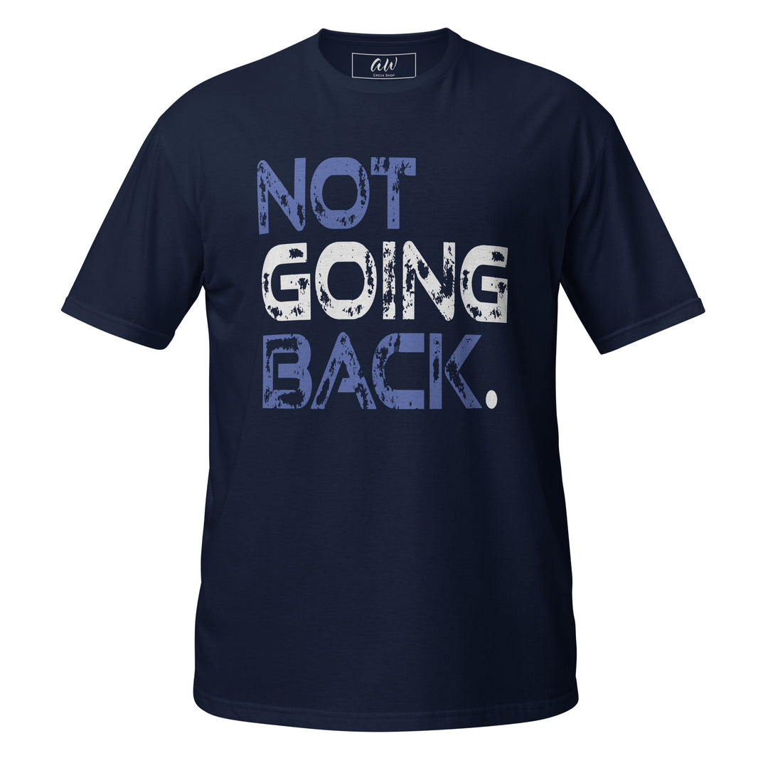 Royal Blue and White "Not Going Back" Tee for Vote 2024 - Sorority Apparel