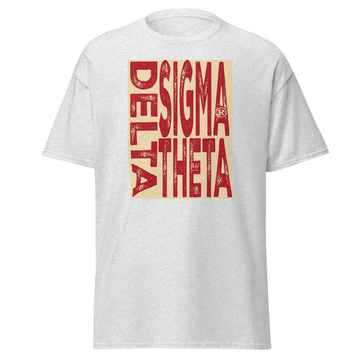 Delta Sigma Theta Sorority T-Shirt in Sport Grey, perfect for Greek gear and fraternity paraphernalia.