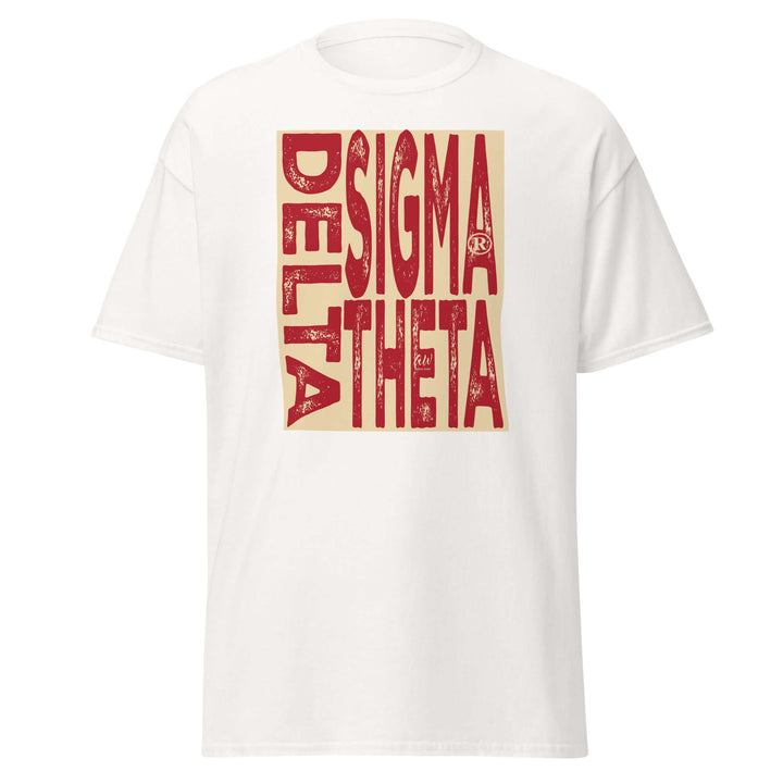 Delta T-Shirt featuring Delta Sigma Theta design, perfect Greek gear for sorority and fraternity fans.