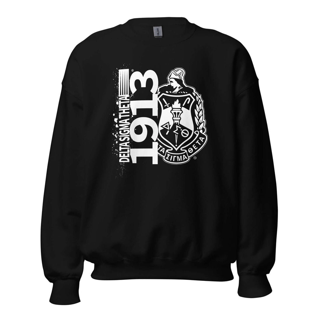 Delta Sigma Theta 1913 sweatshirt, stylish sorority gear, perfect for staying warm and representing fraternal pride.