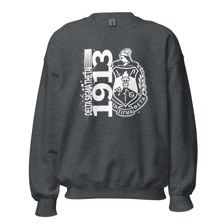 Delta Sigma Theta 1913 sweatshirt, perfect sorority paraphernalia for colder months and stylish Greek gear.