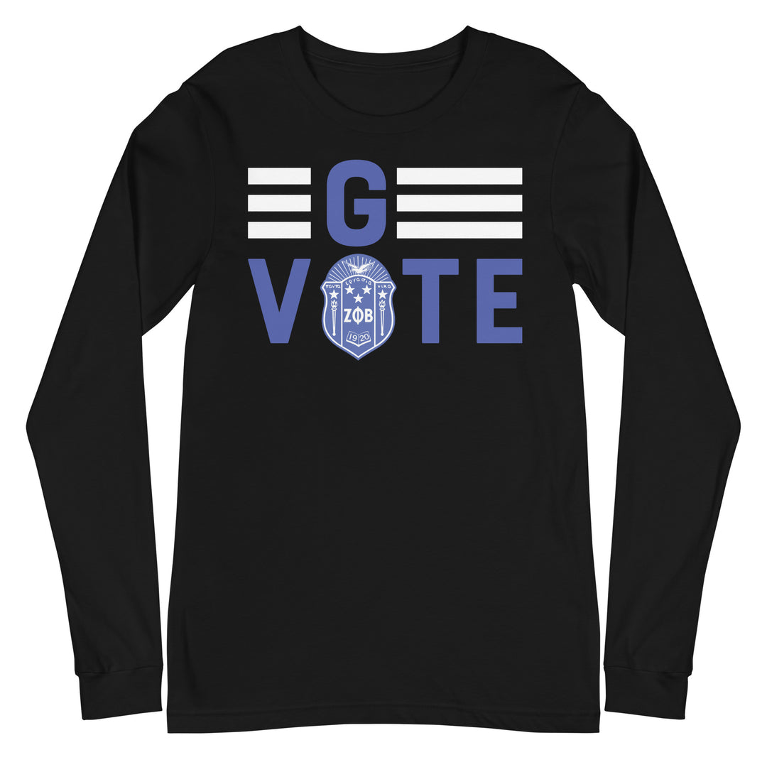 Zeta Go Vote Long-Sleeve T-Shirt