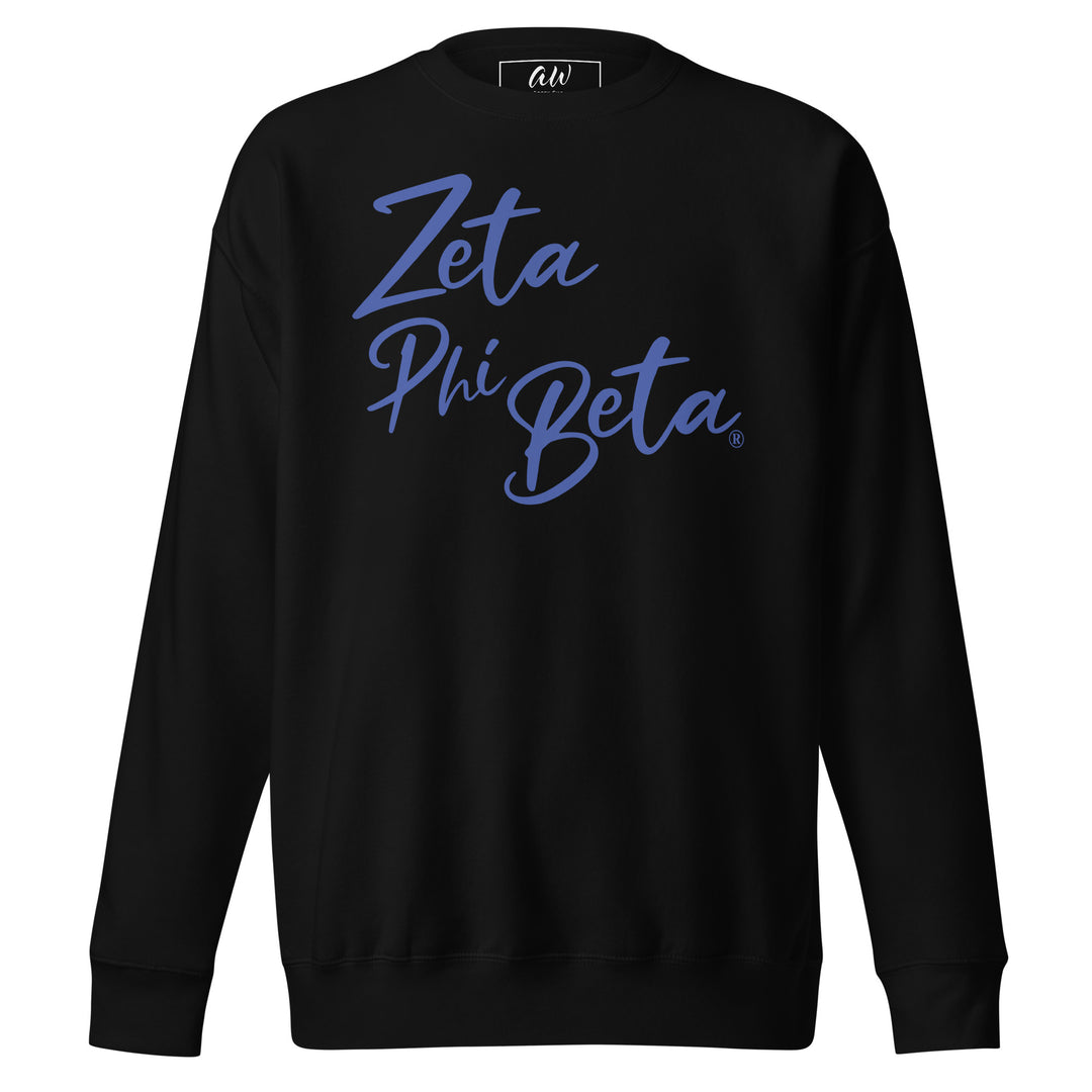 Zeta Phi Beta Scripted Sweatshirt