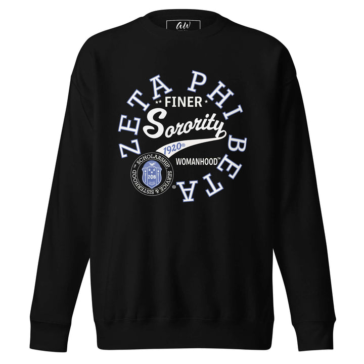 Zeta Phi Beta Sorority sweatshirt featuring vintage design, perfect Greek gear for every sorority member.