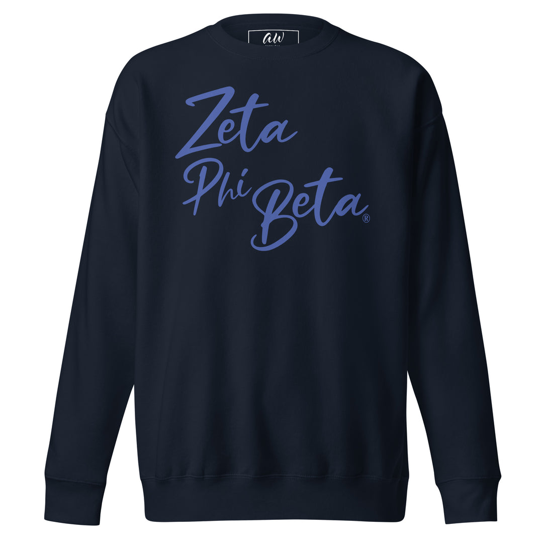 Zeta Phi Beta Scripted Sweatshirt