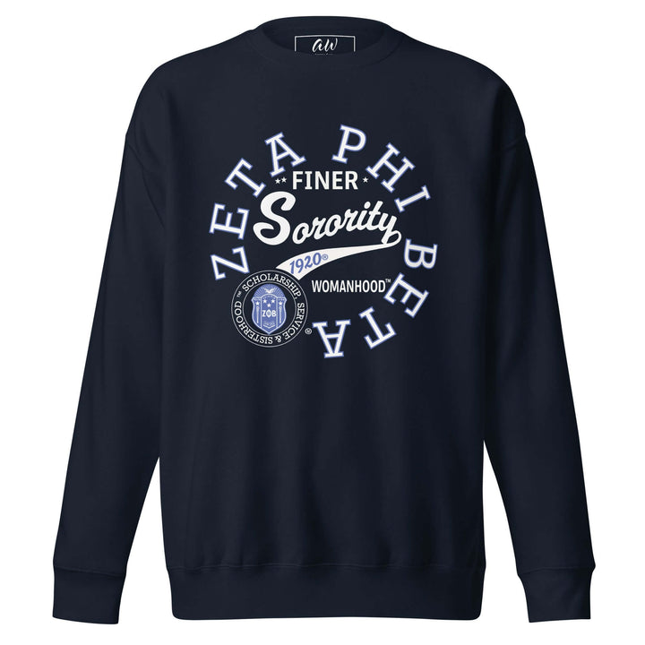 Zeta Phi Beta Sorority vintage sweatshirt featuring a classic design, perfect for Greek gear and everyday wear.